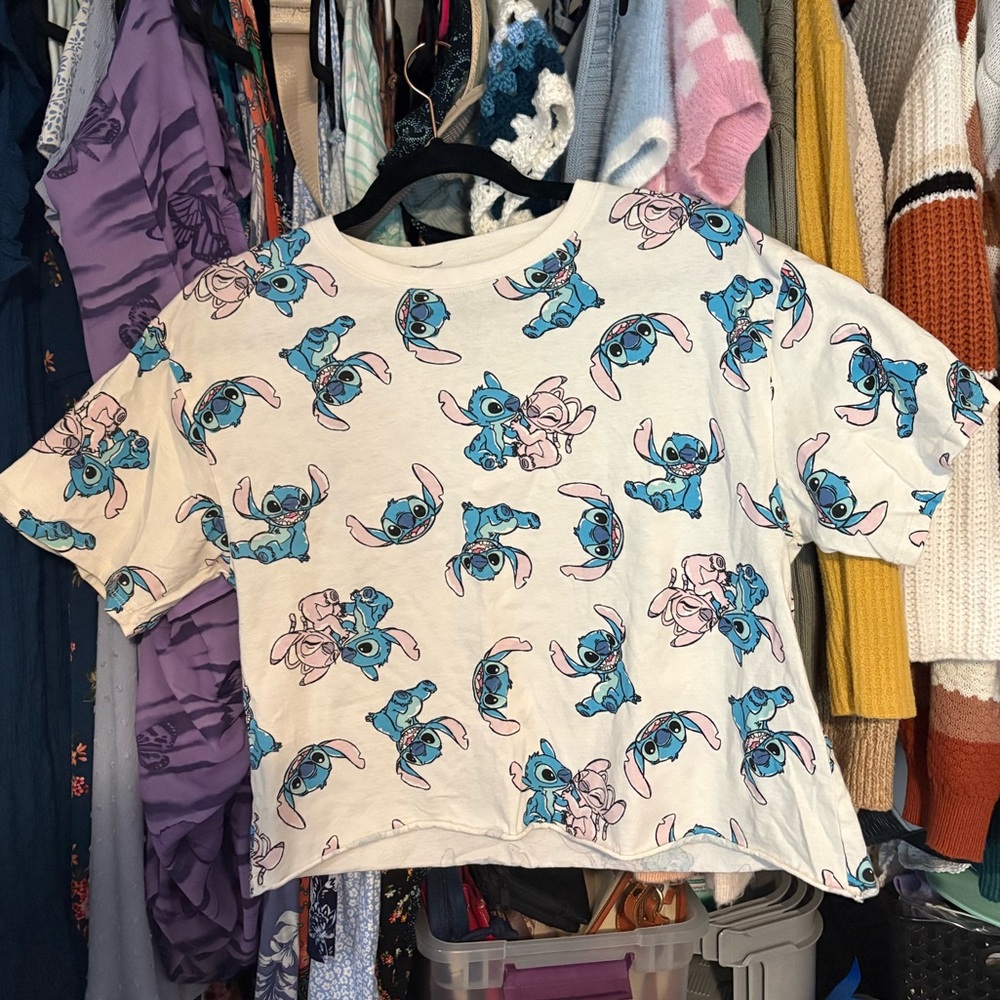 Disney Stitch and Angel Short Sleeve Tee